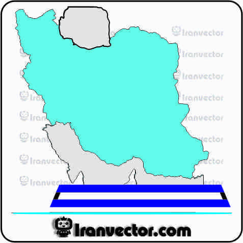 وکتور تندیس نقشه ایران