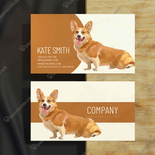 طرح لایه باز کارت ویزیت حرفه ای فروشگاه حیوانات
